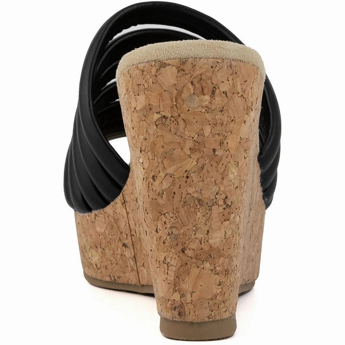 Hero Womens Cork Slip On Wedge Sandals