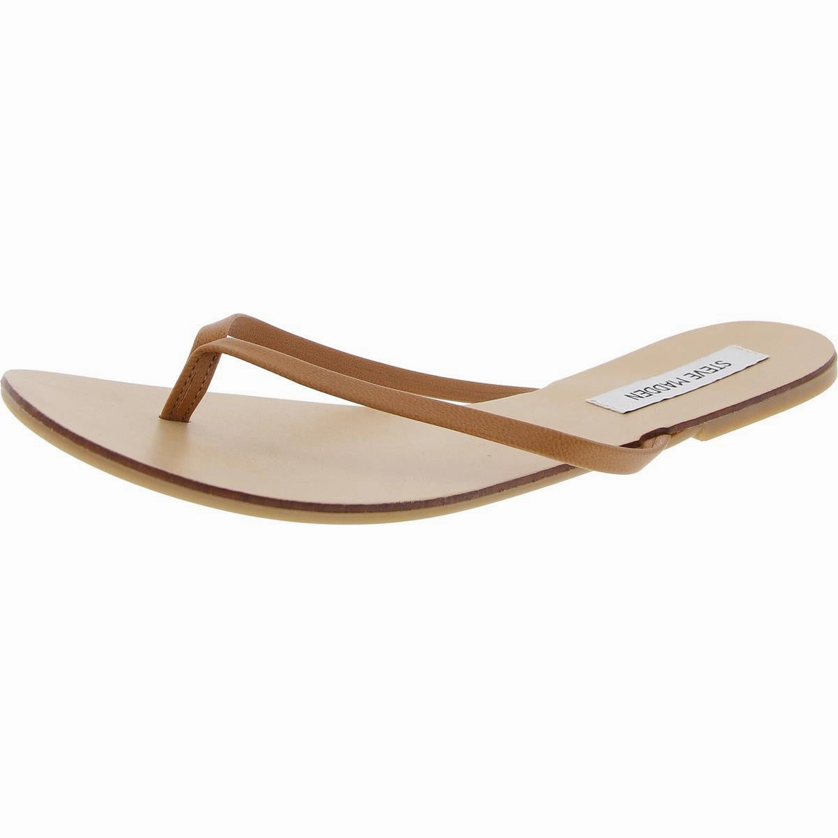 Image Womens Solid Leather Flip-Flops
