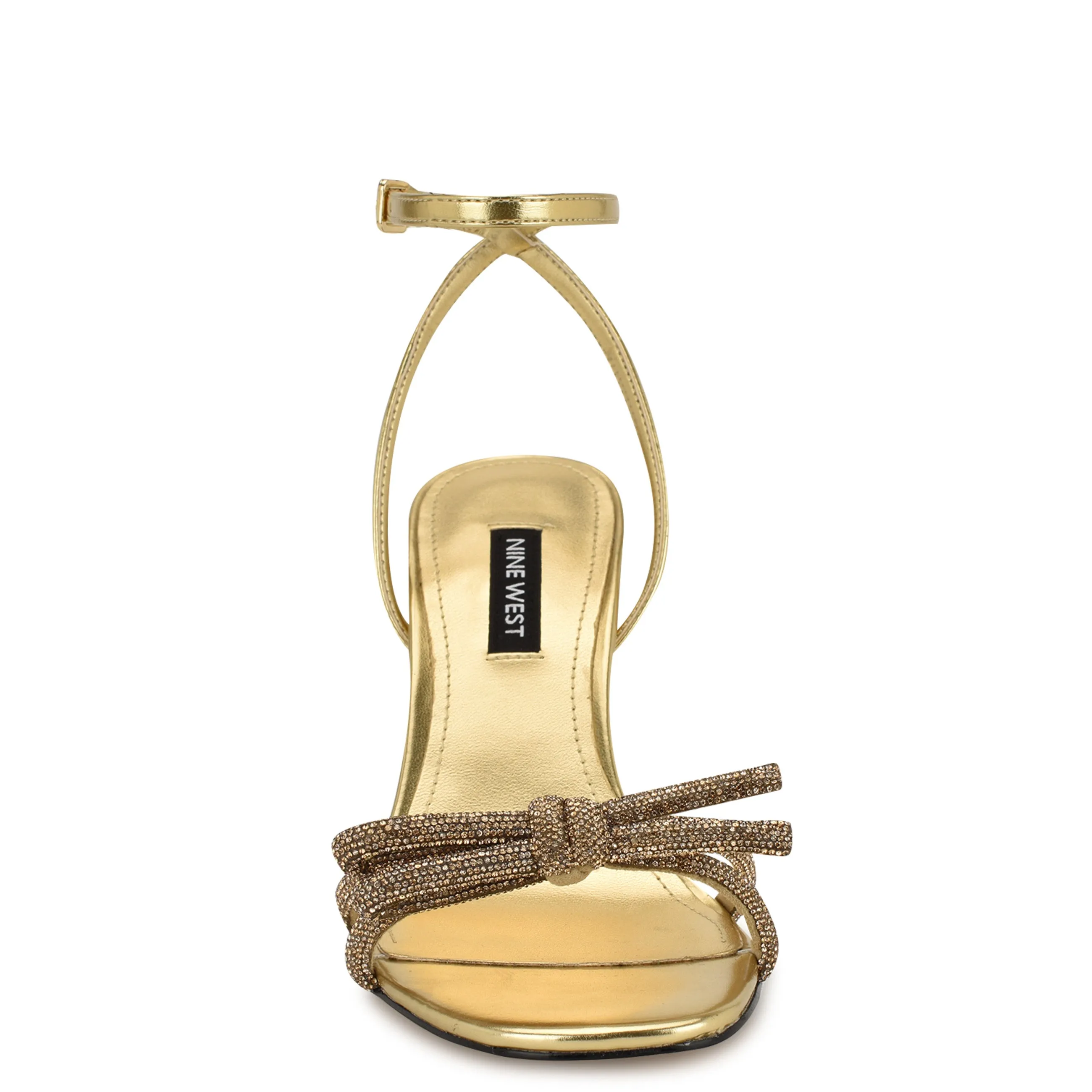 Ivid Rhinestone Bow Sandals
