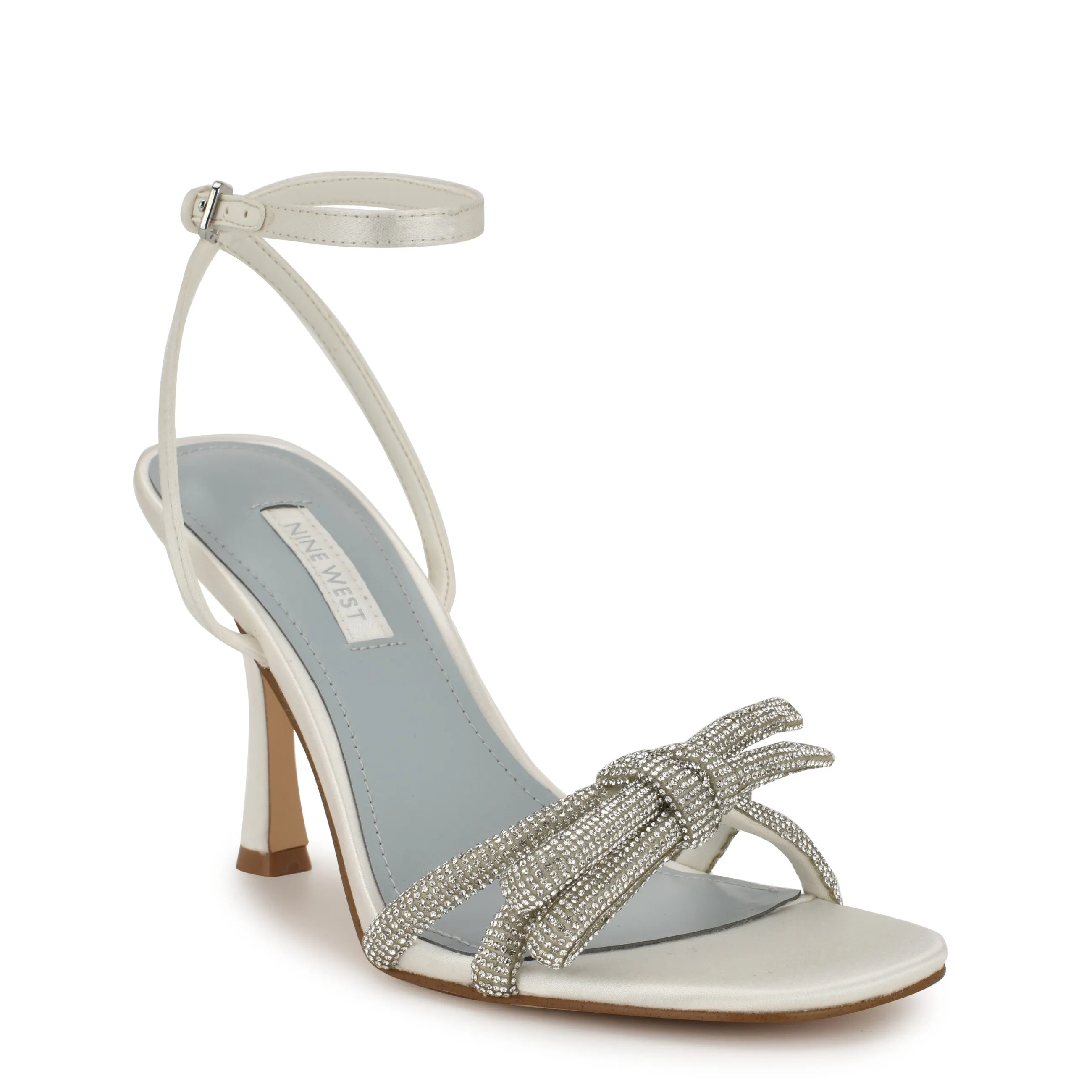 Ivid Rhinestone Bow Sandals