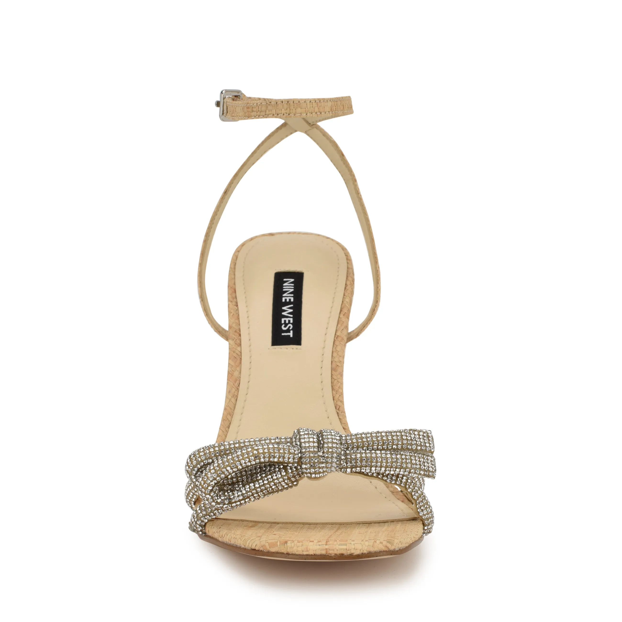Ivid Rhinestone Bow Sandals