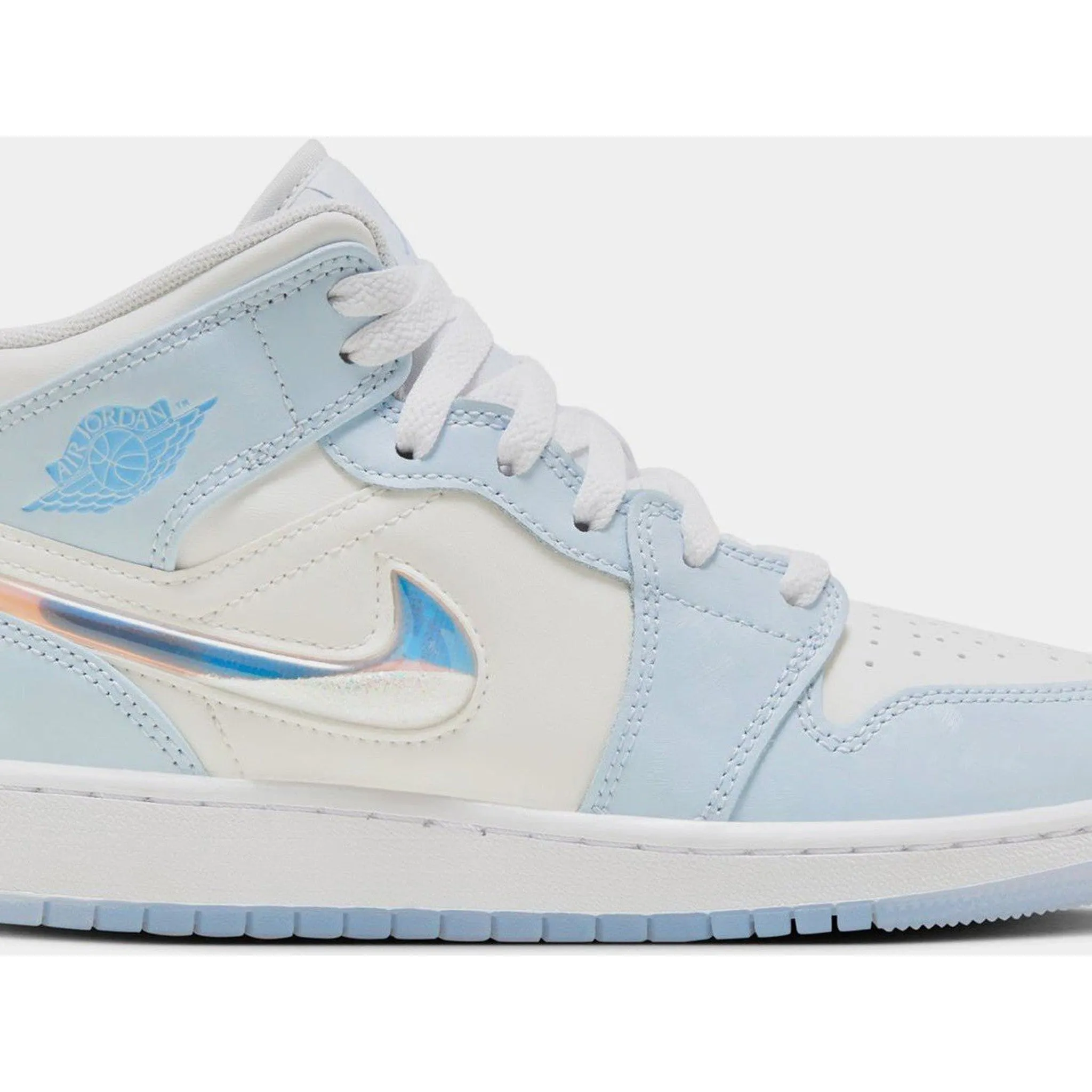 Jordan 1 Mid Glitter Swoosh (GS)