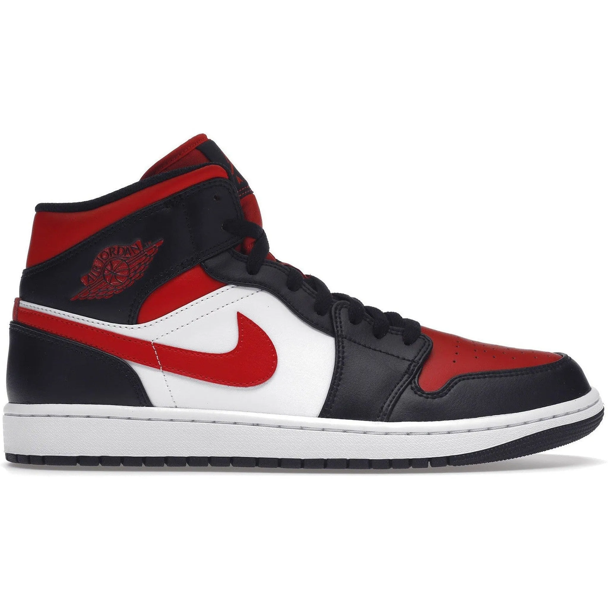 Jordan 1 Mid White Black Red (2022)