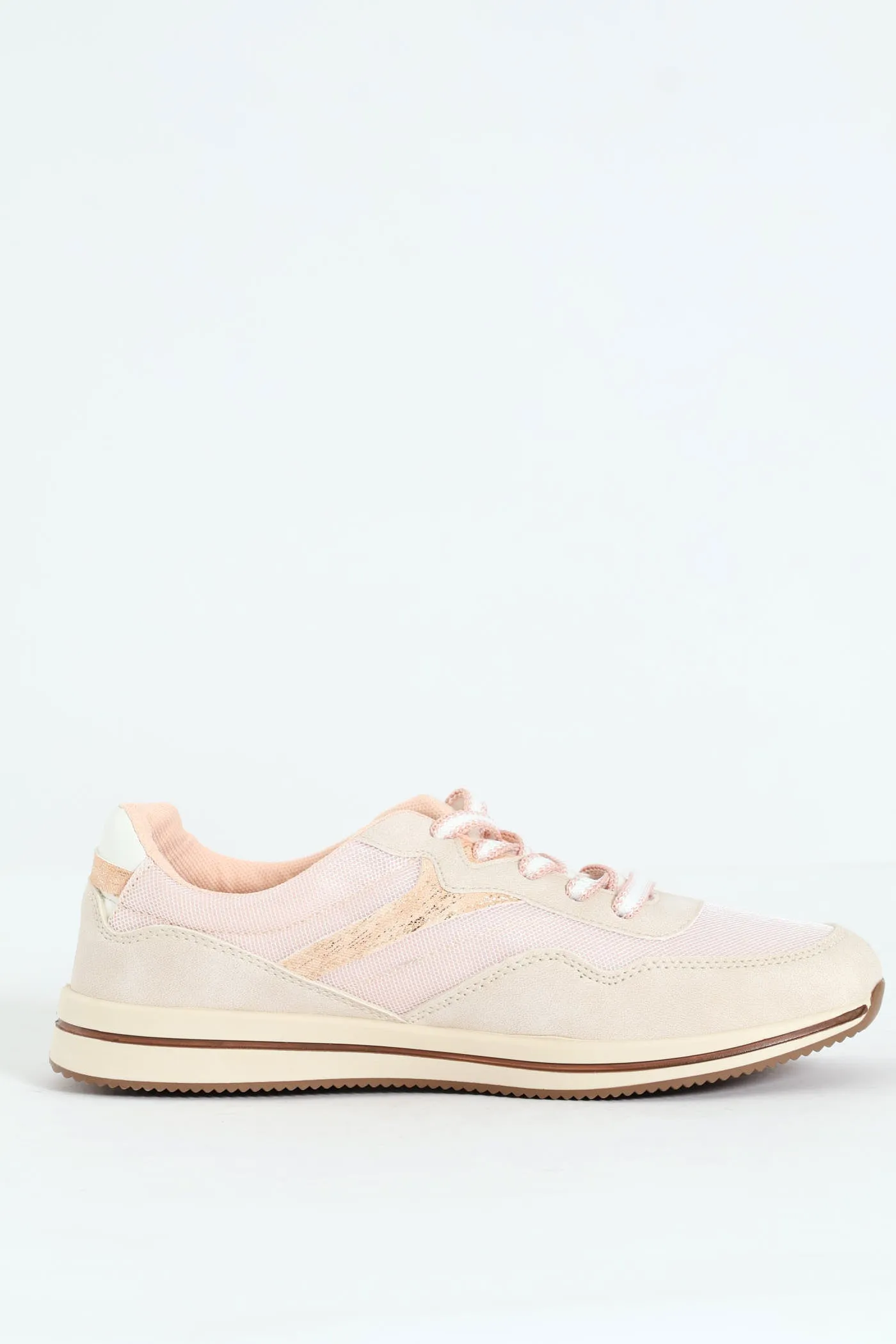 Josephine 9 Lace Up Sneaker - Nude
