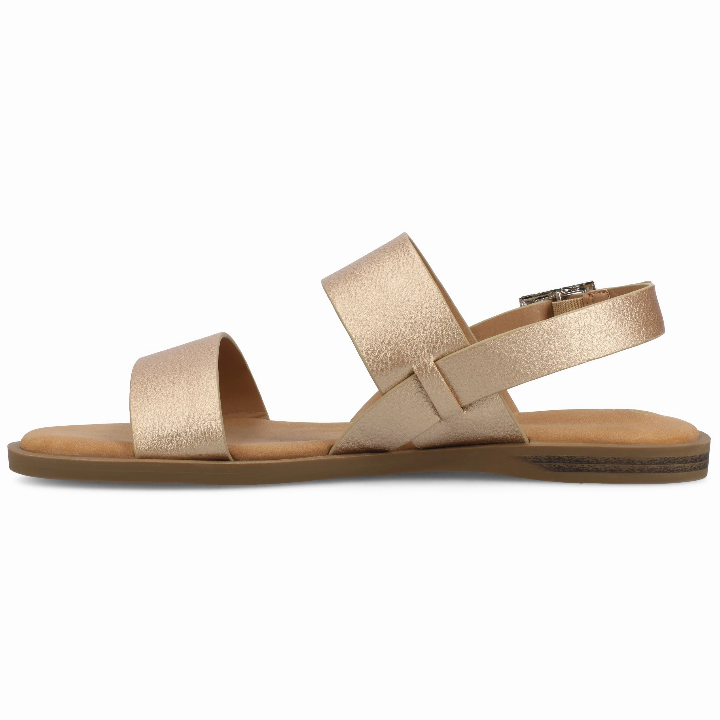 Journee Women's Lavine Wide Width Multi Strap Flat Sandals