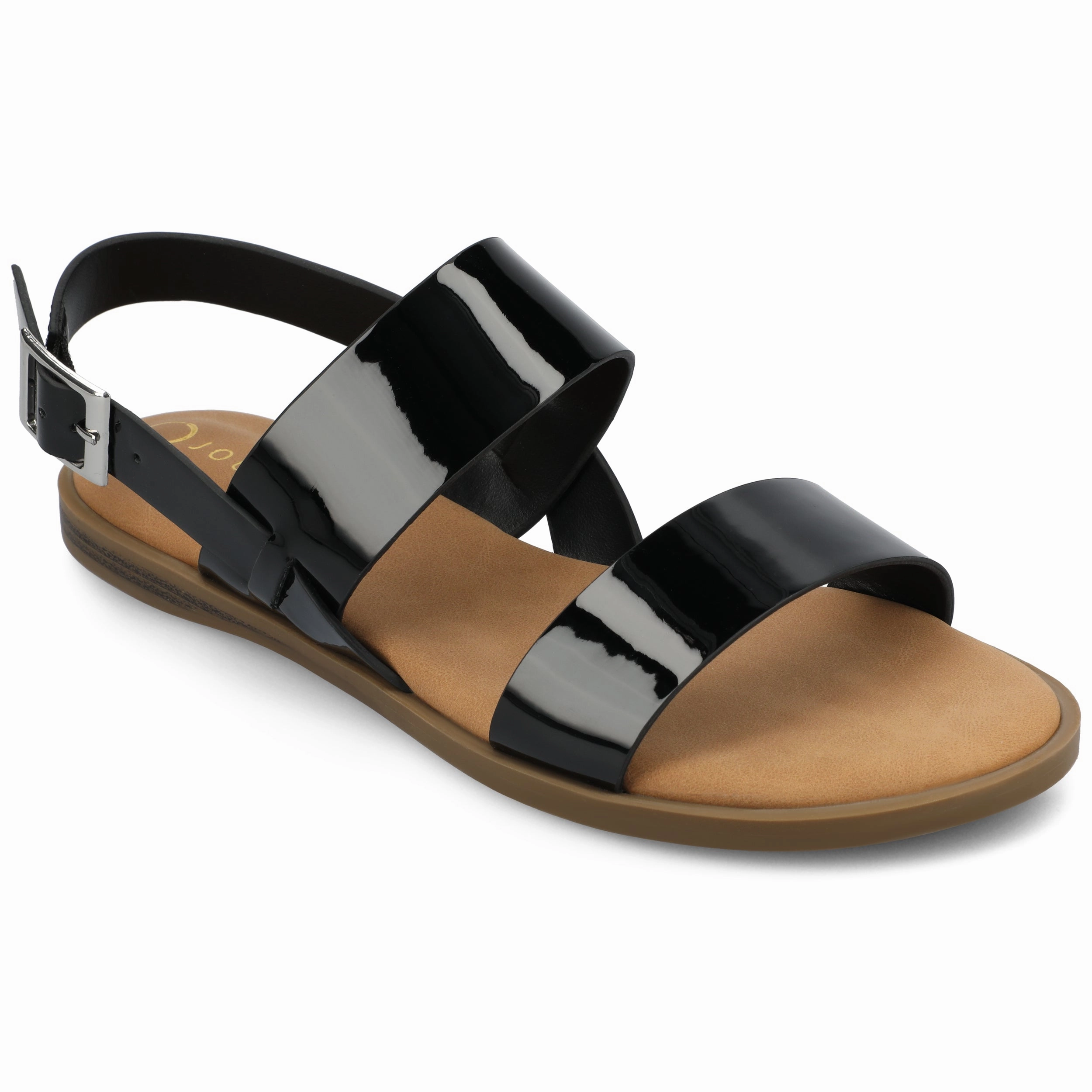 Journee Women's Lavine Wide Width Multi Strap Flat Sandals