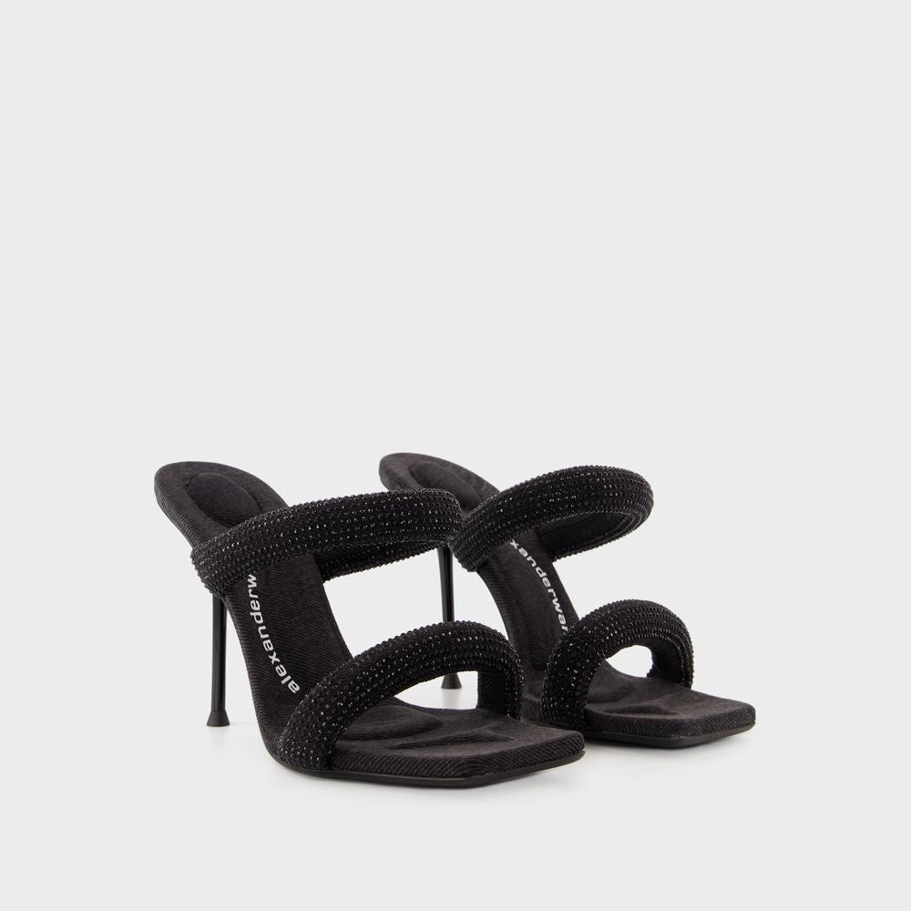 Julie Tubular Sandal - Synthetic - Black