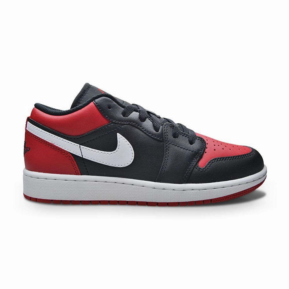 Juniors Nike Air Jordan 1 Low (GS) - 553560 066 - Black Gym Red White