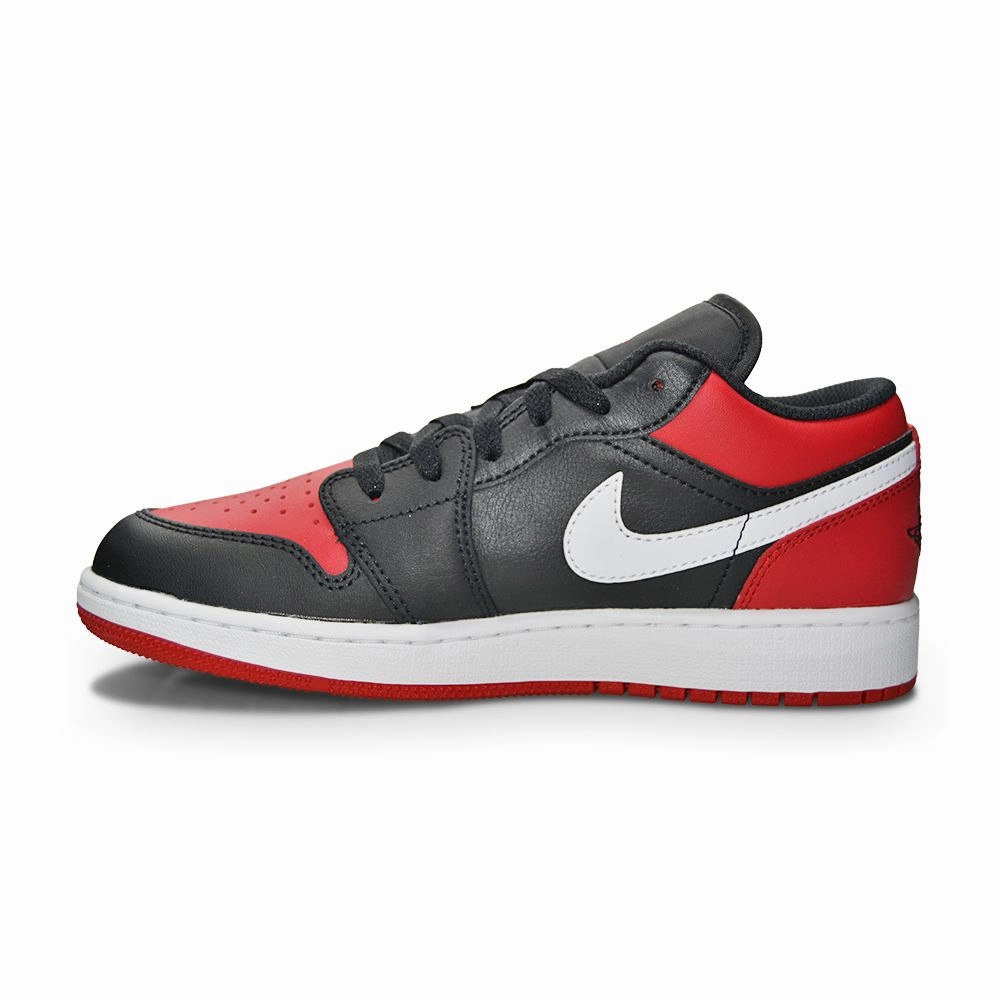 Juniors Nike Air Jordan 1 Low (GS) - 553560 066 - Black Gym Red White