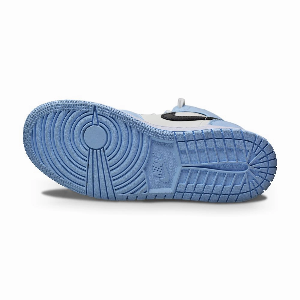 Juniors Nike Air Jordan 1 Mid (GS) - 555112 401 - Ice Blue Black Sail White