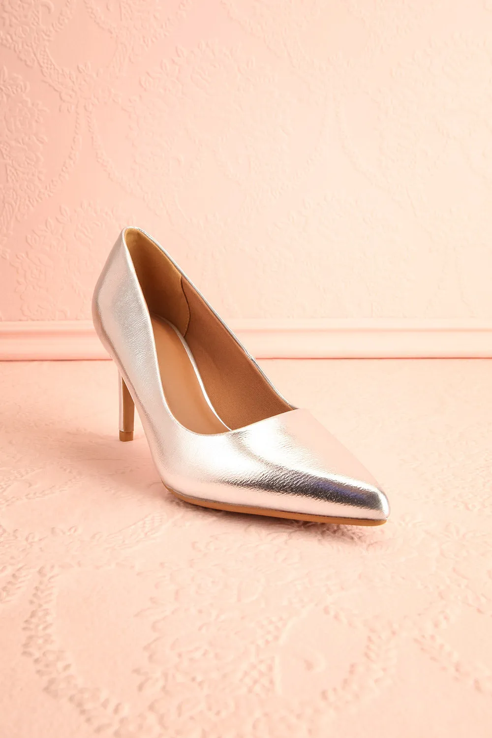 Karah Silver | Pointed-Toe Pumps