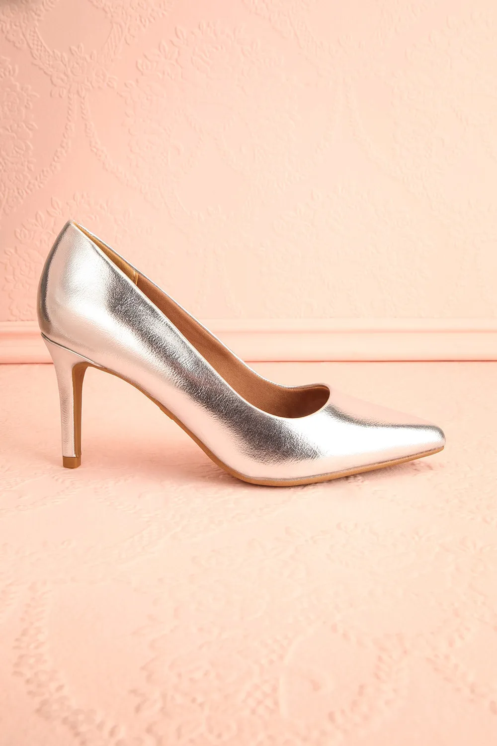 Karah Silver | Pointed-Toe Pumps