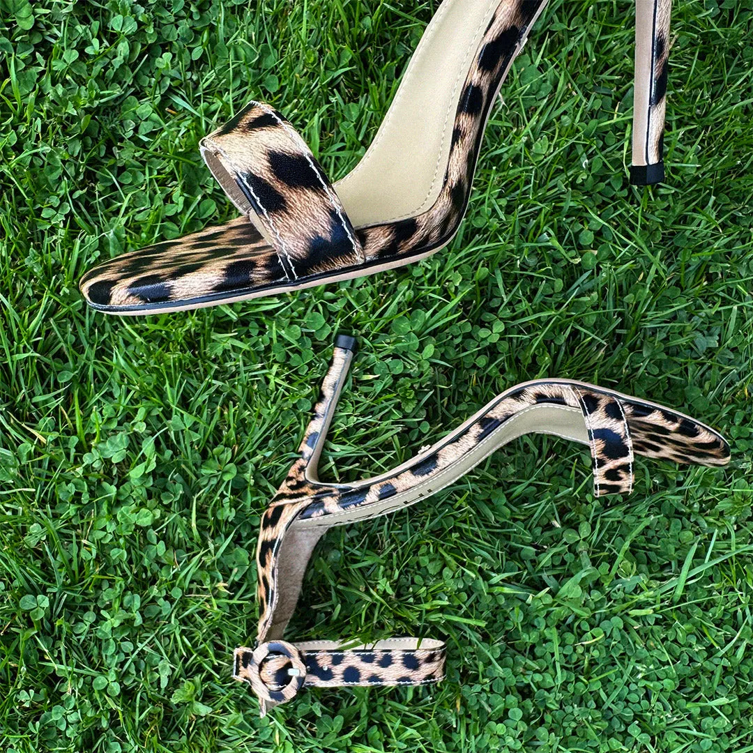 *KESIA LEOPARD - high sandal