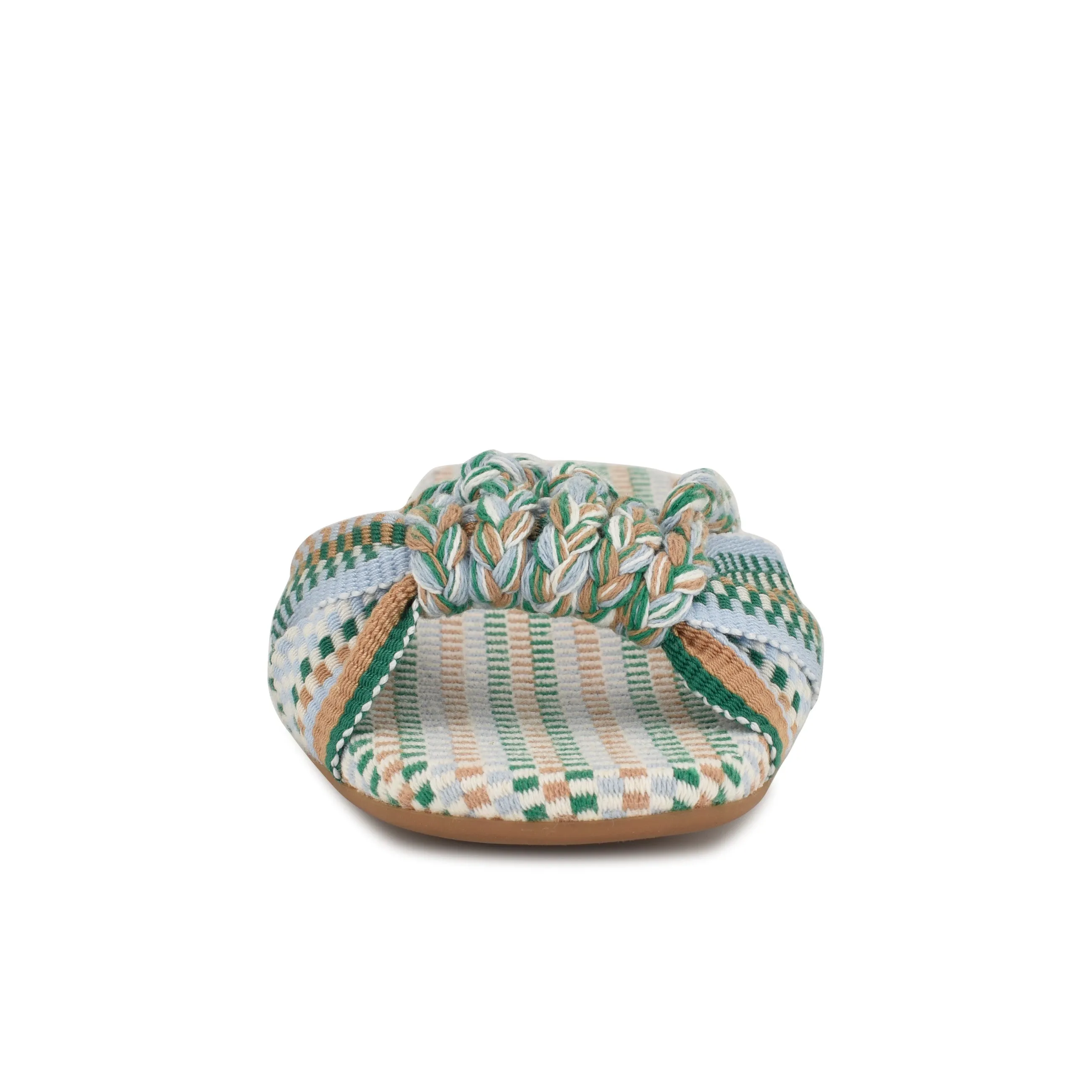 Lalta Knotted Flat Slide Sandals