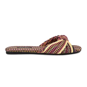 Lalta Knotted Flat Slide Sandals