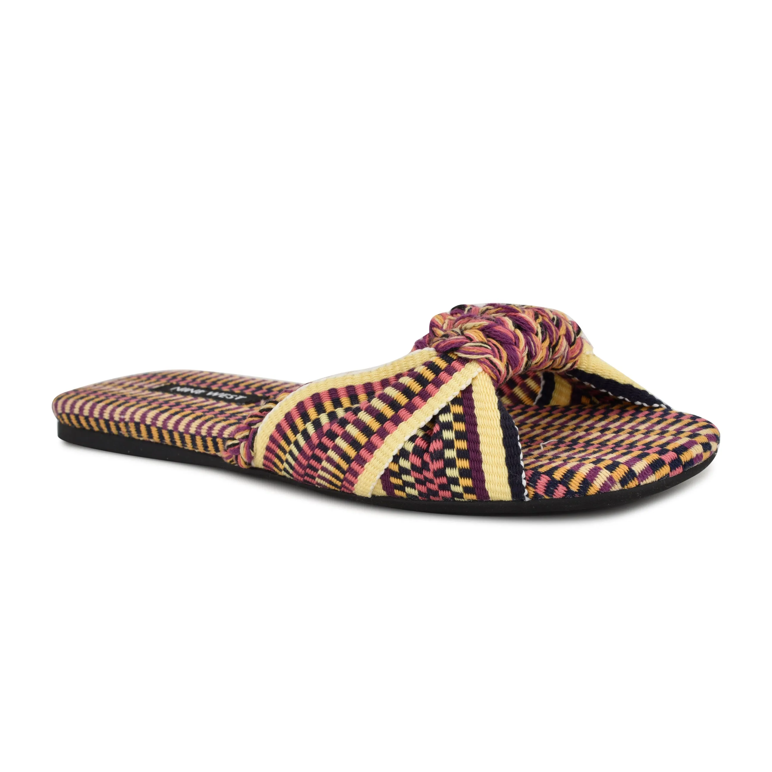 Lalta Knotted Flat Slide Sandals
