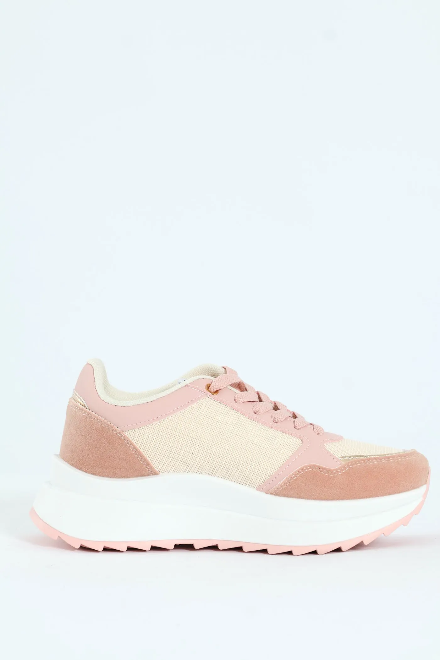 Madison Panelled Sneaker - Blush