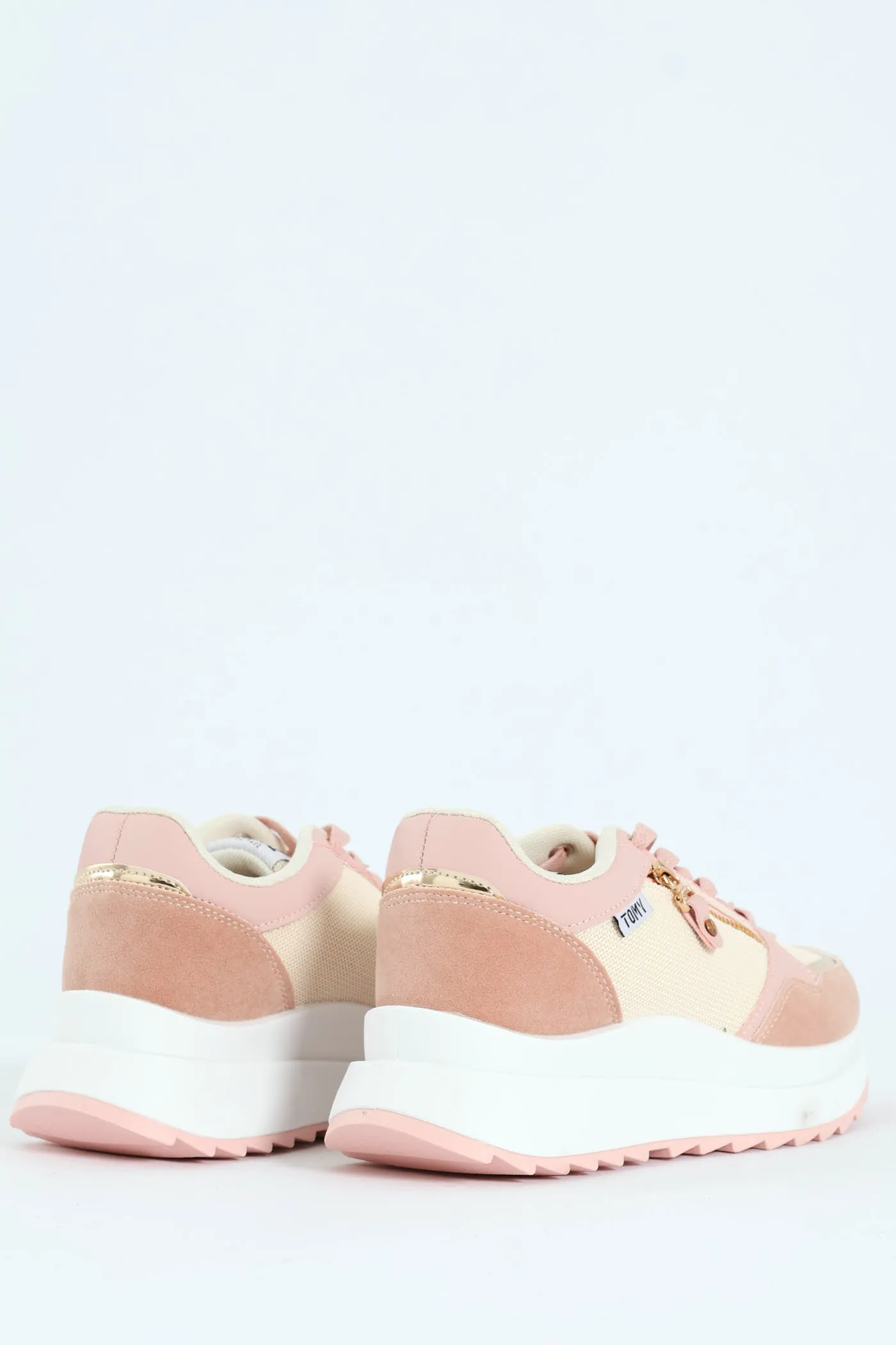 Madison Panelled Sneaker - Blush