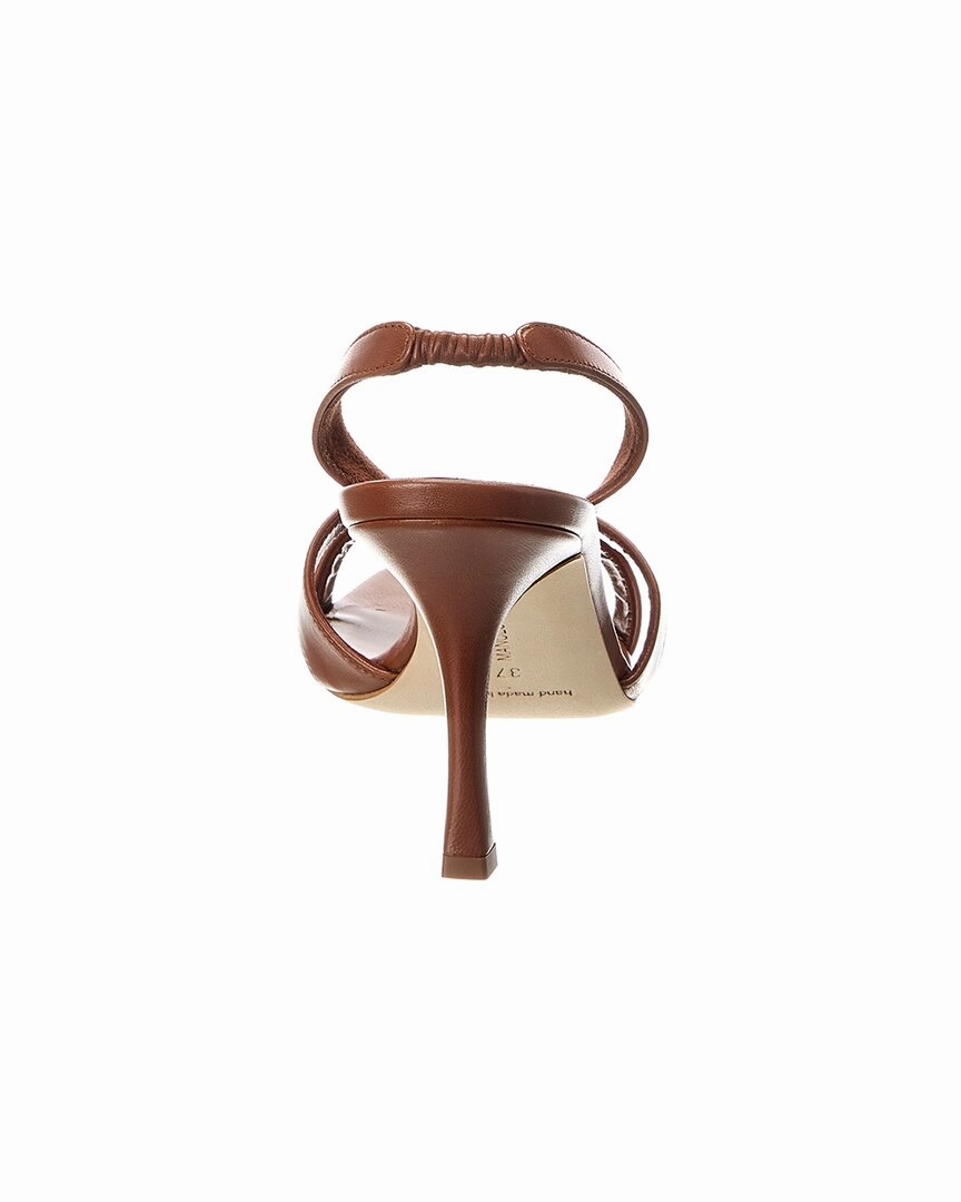 Manolo Blahnik Callasli 90 Leather Slingback Sandal
