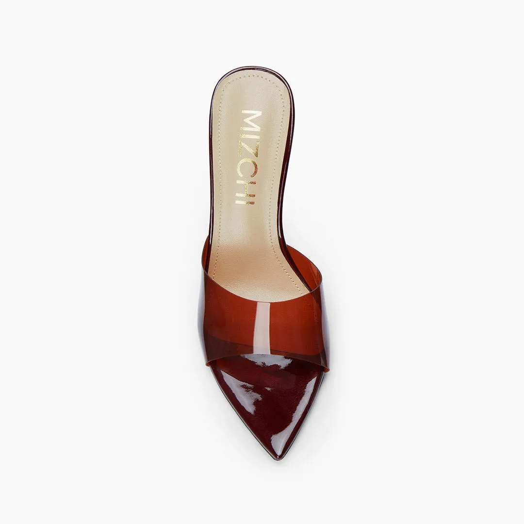 *Marisol - PVC Pointed-toe Mules