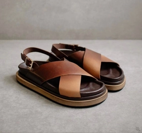Marshmallow Brown Degrade Sandals