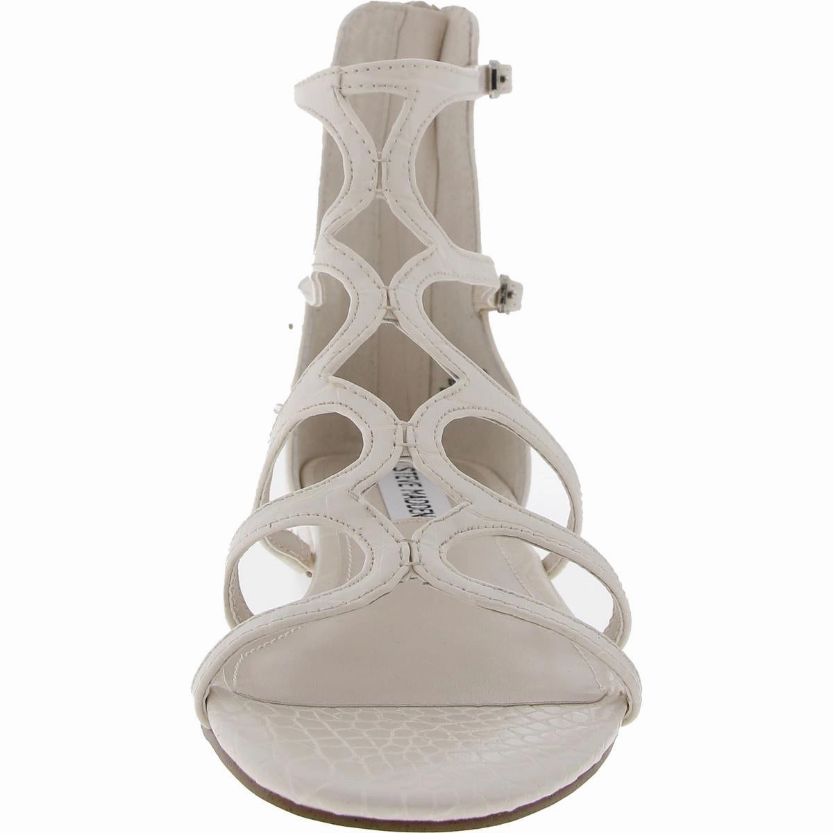 Morocco Womens Zipper Faux Leather Ankle Strap
