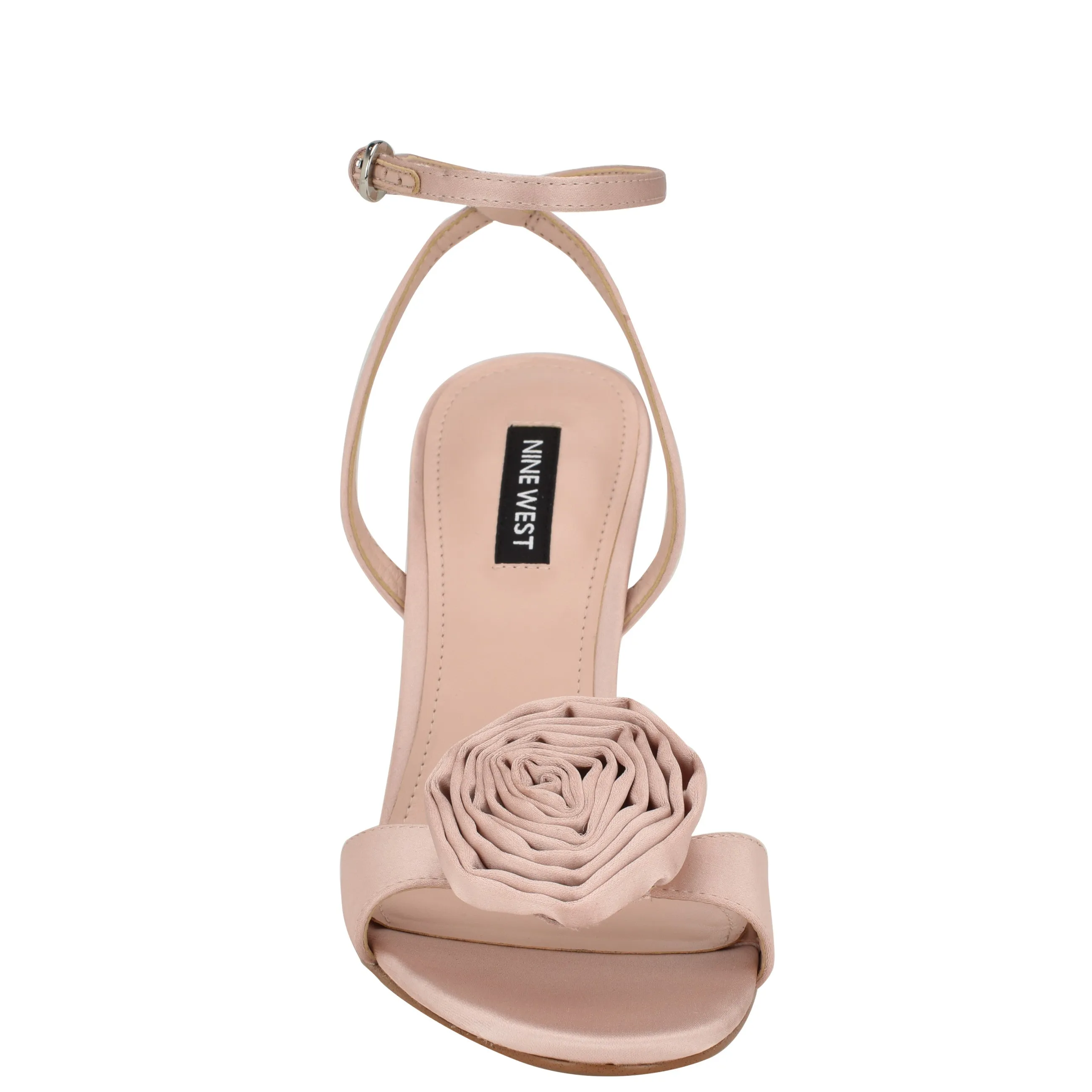 Neve Rosette Ankle Strap Sandals