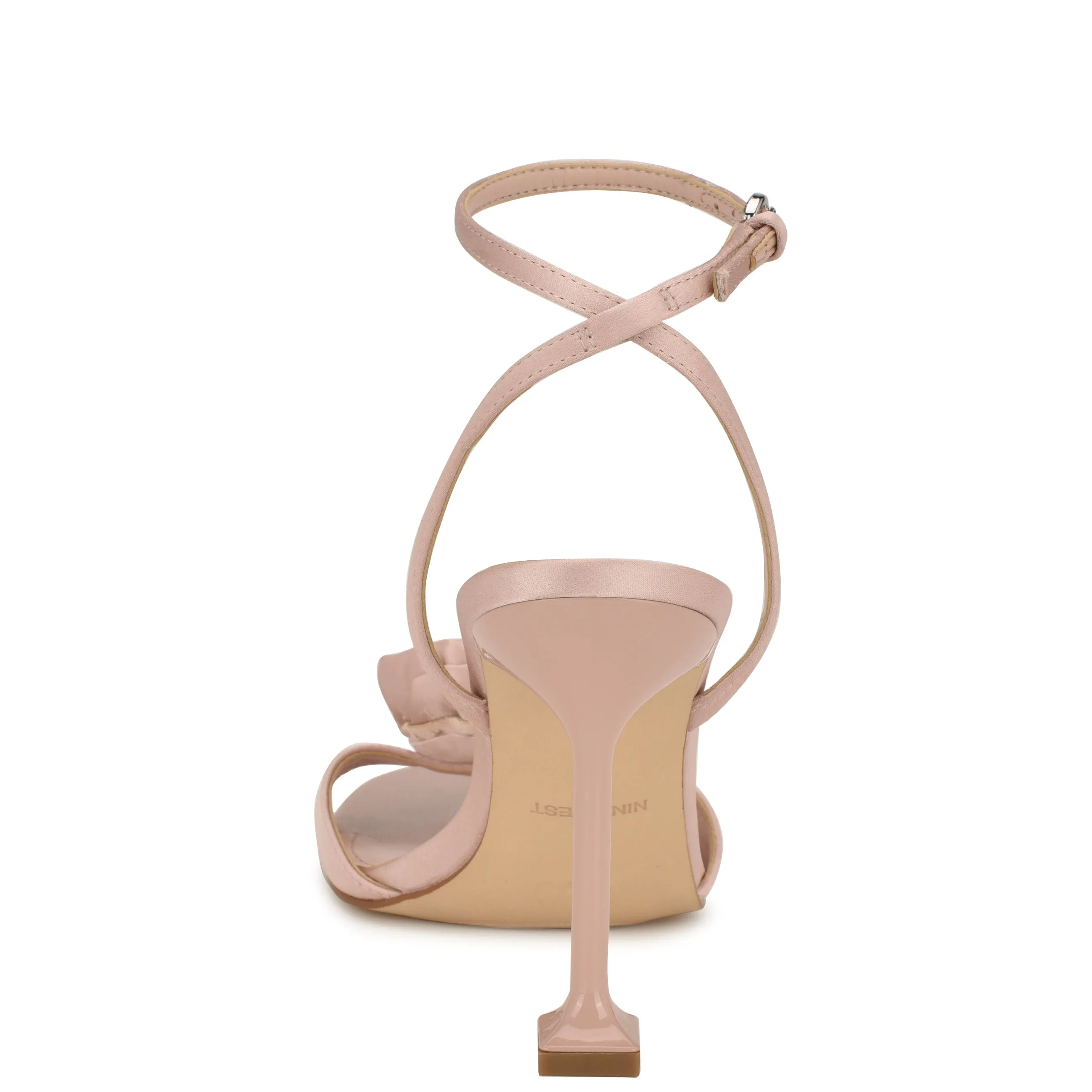 Neve Rosette Ankle Strap Sandals