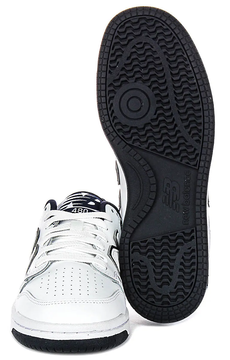New Balance BB 480Lwn In White Navy