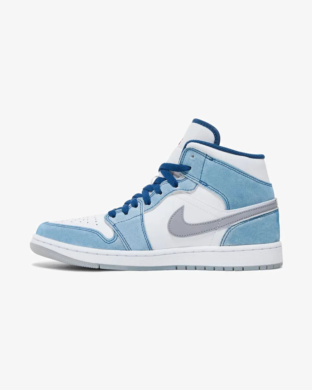 NIKE AIR JORDAN1 MID GS FRENCH BLUE FIRE RED