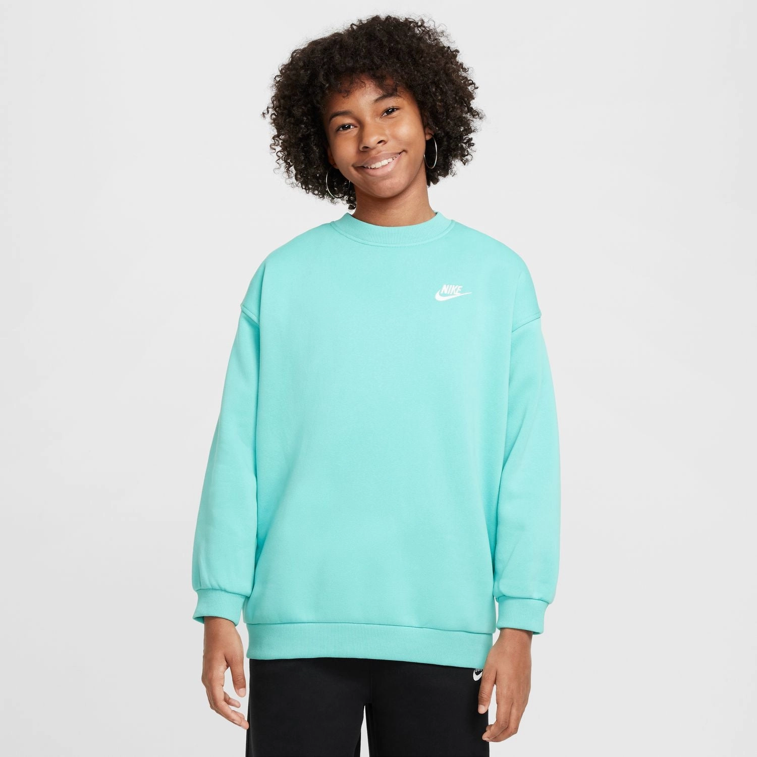 nike Club Fleece Oversize Crew - Youth