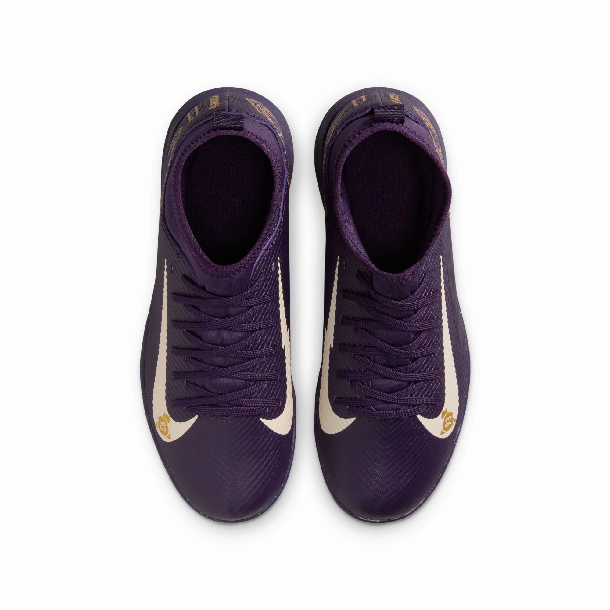 Nike Junior Zoom Superfly 9 Club KM FG Firm Ground Cleats - Grand Purple/Pale Ivory