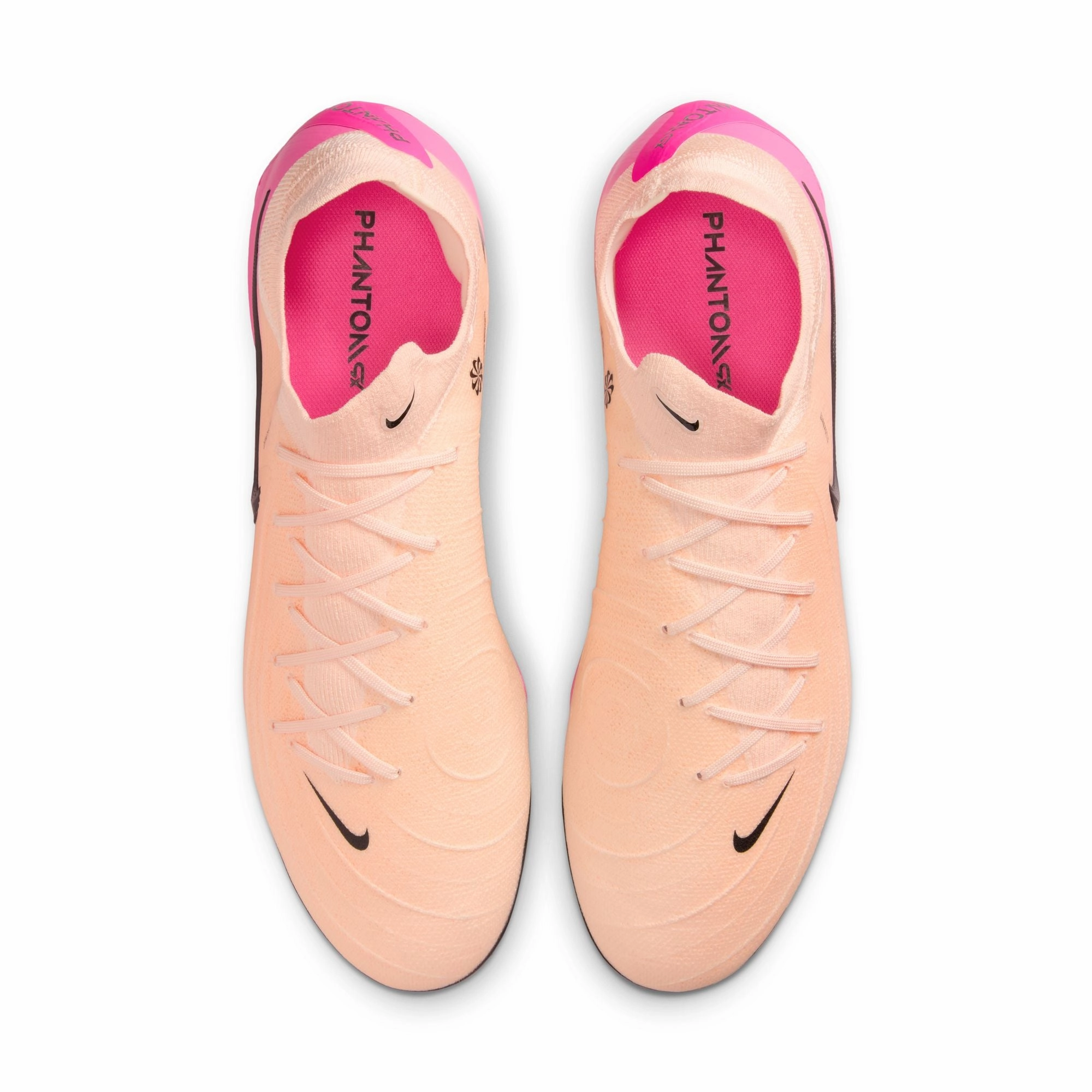 Nike Phantom GX II Pro FG Firm Ground Soccer Shoes - Chrimson Tint/ Black-Pink/ Blast
