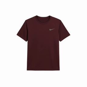 Nike Rise 365 Dri-Fit Short-Sleeve Running Top 'Burgundy Crush'