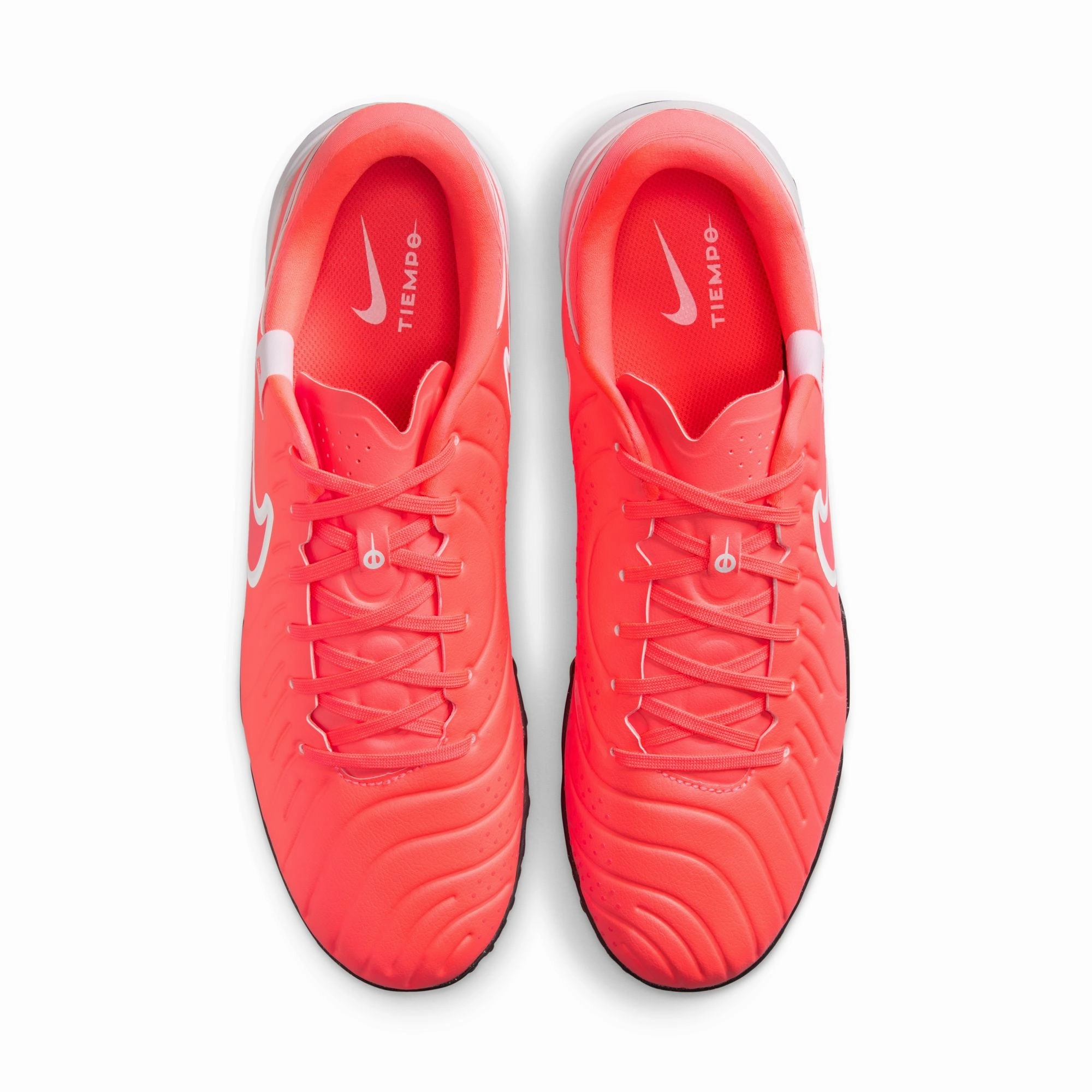 Nike Tiempo Legend 10 Academy TF Turf Soccer Shoes - Hot Lava/ White