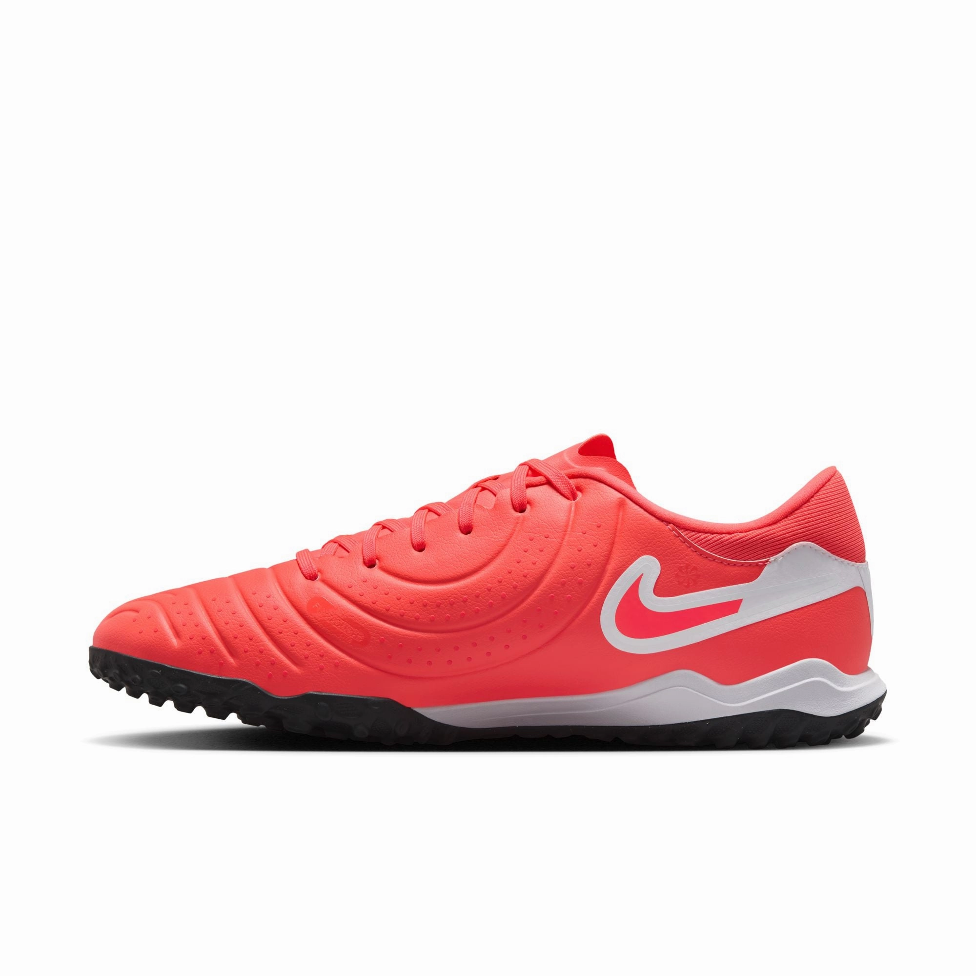 Nike Tiempo Legend 10 Academy TF Turf Soccer Shoes - Hot Lava/ White