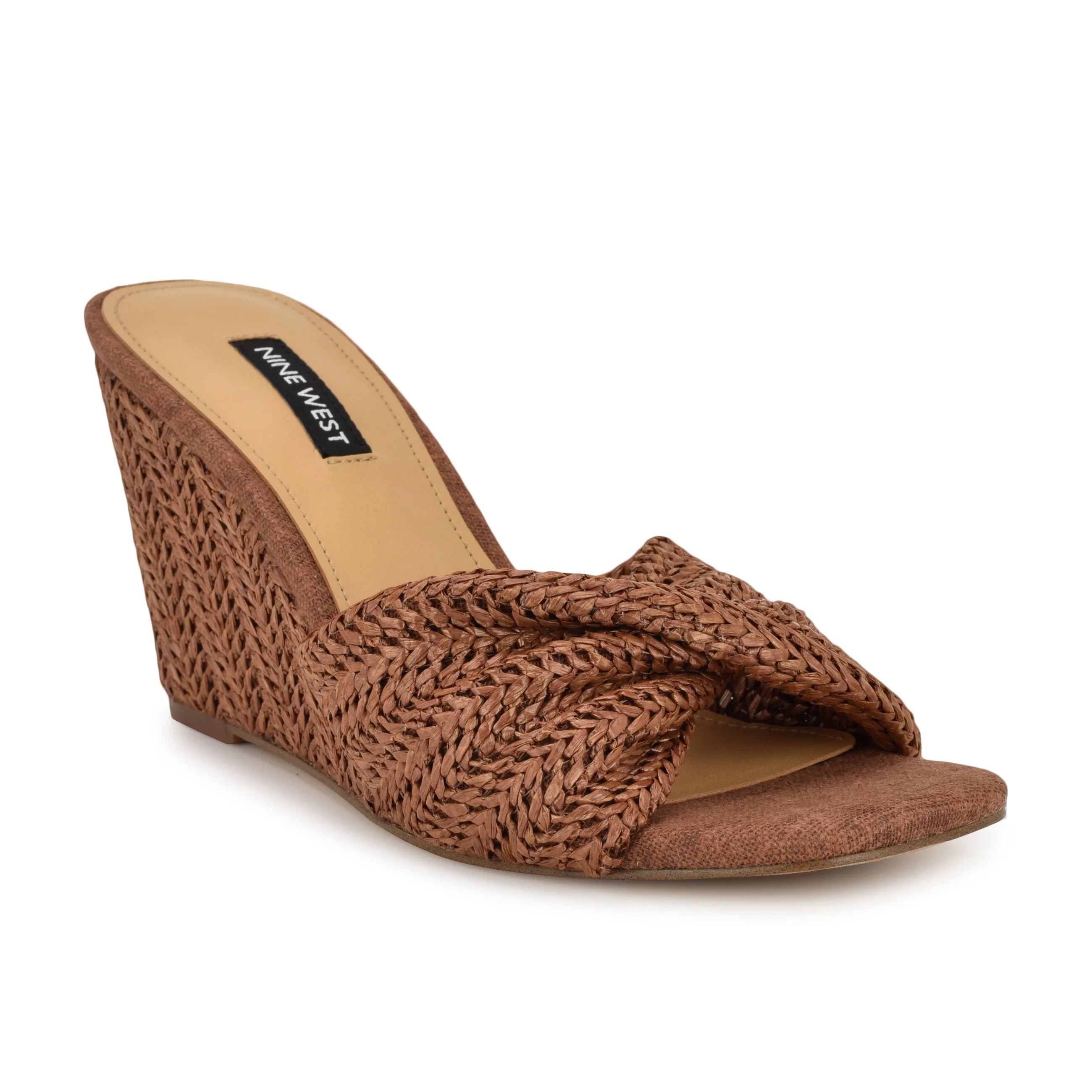 Nikhil Twist Wedge Sandals