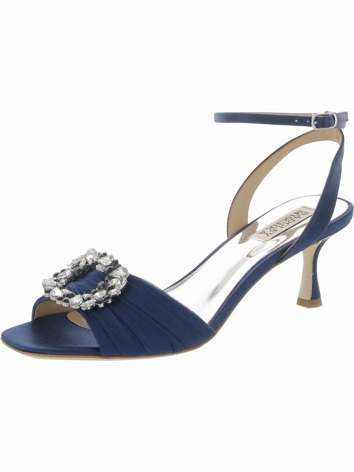Nimah  Womens Buckle Ankle Strap Heels