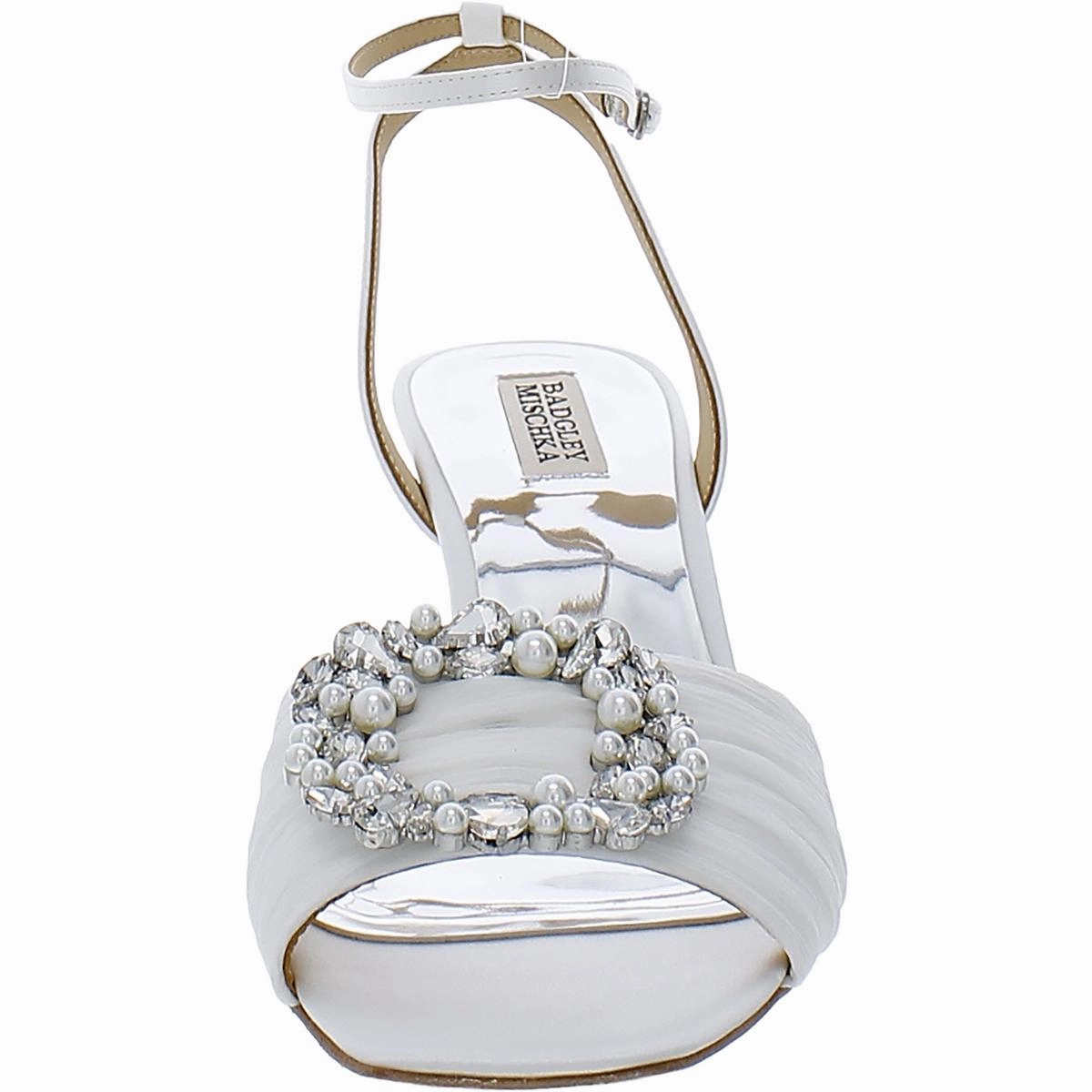 Nimah  Womens Buckle Ankle Strap Heels