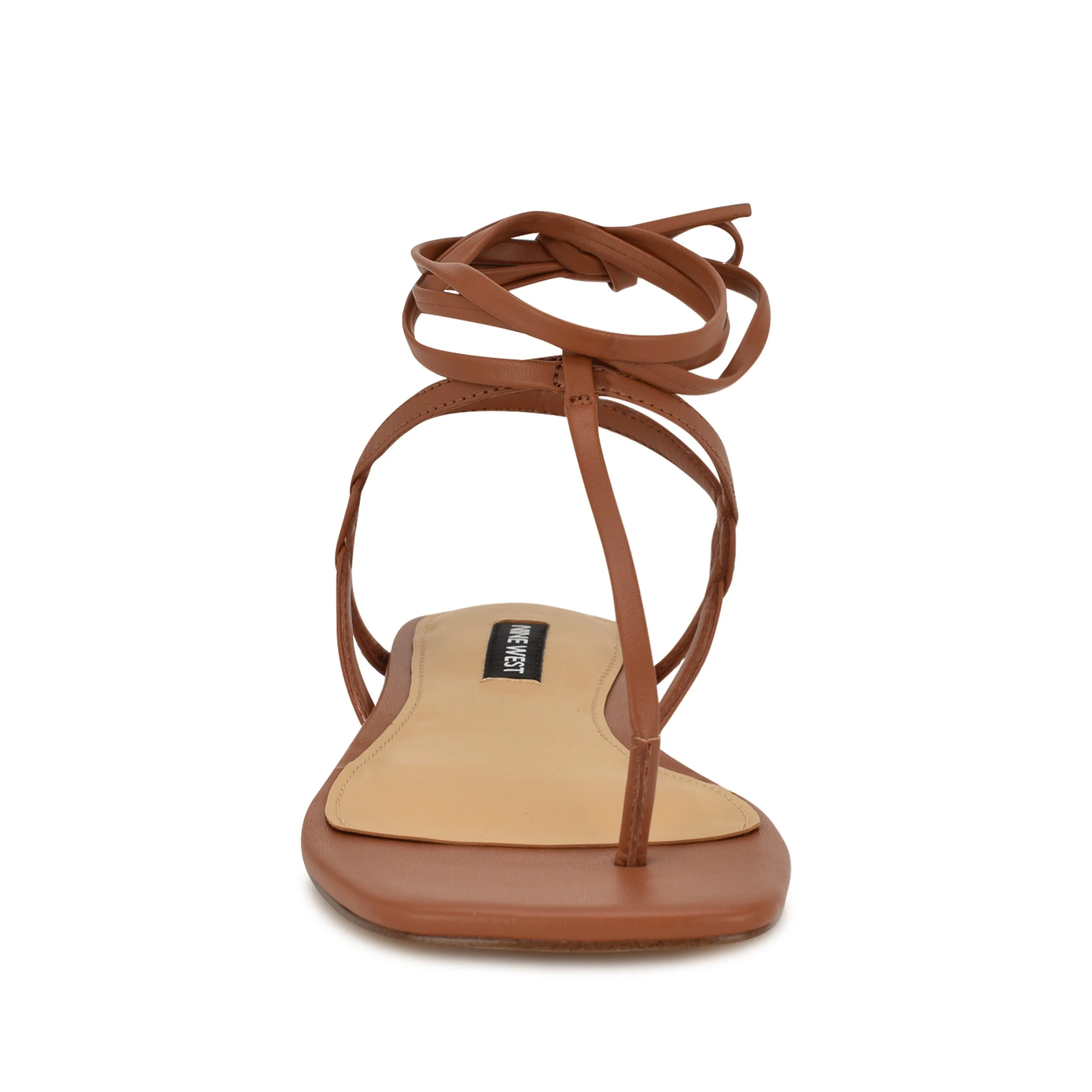 Norta Ankle Wrap Thong Sandals