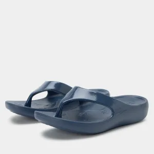 Ode Navy Gloss Sandal