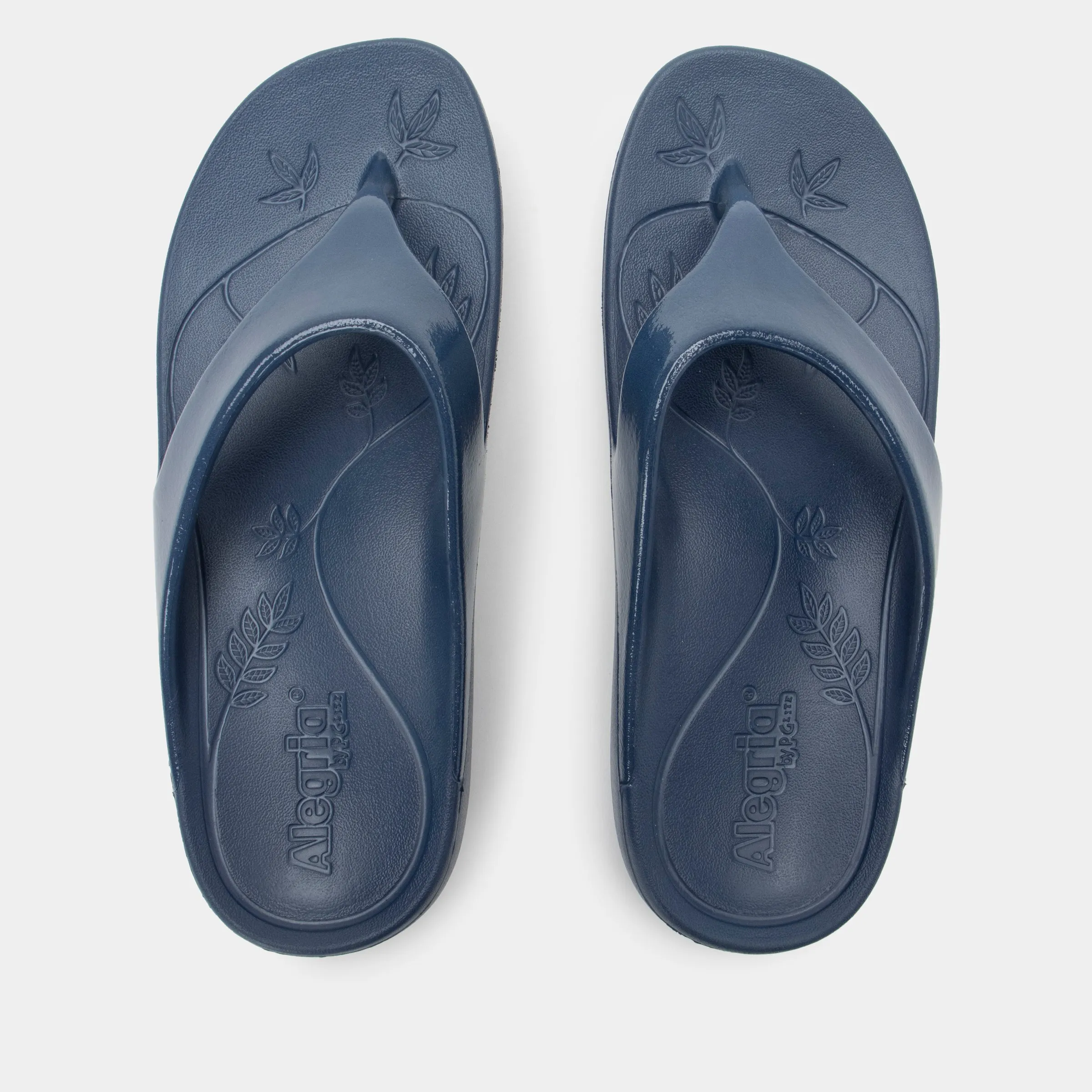 Ode Navy Gloss Sandal