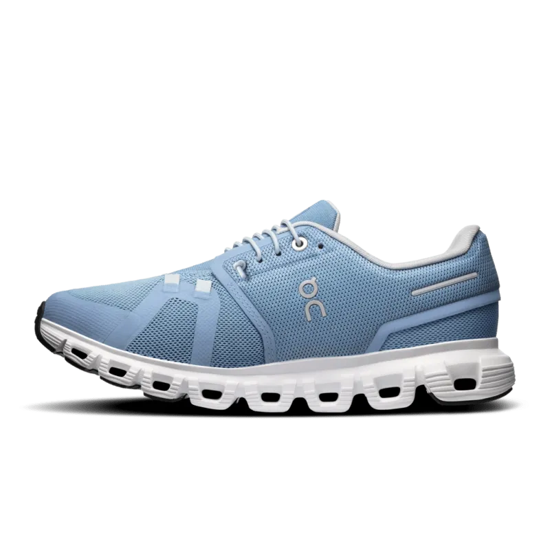 On Women's Cloud 6 - Chambray/White