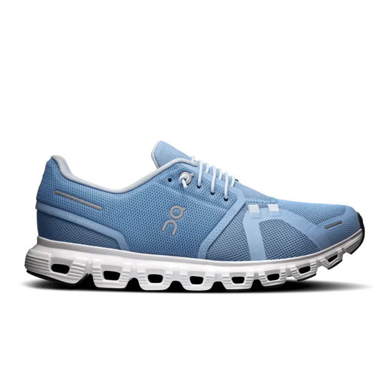 On Women's Cloud 6 - Chambray/White