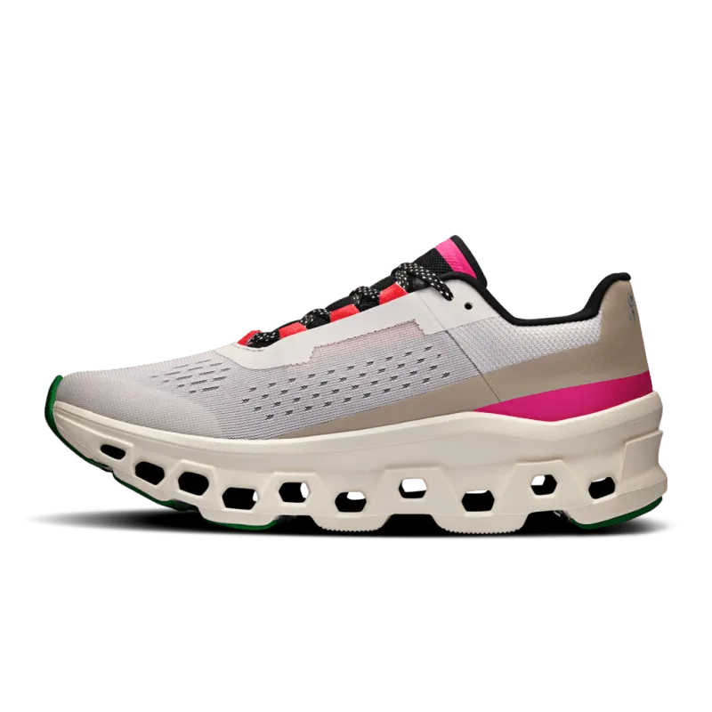 On Women's Cloudmonster - Silver/Ivory