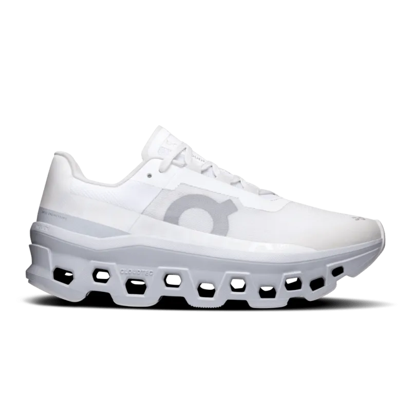 On Women's Cloudmonster - White/Glacier