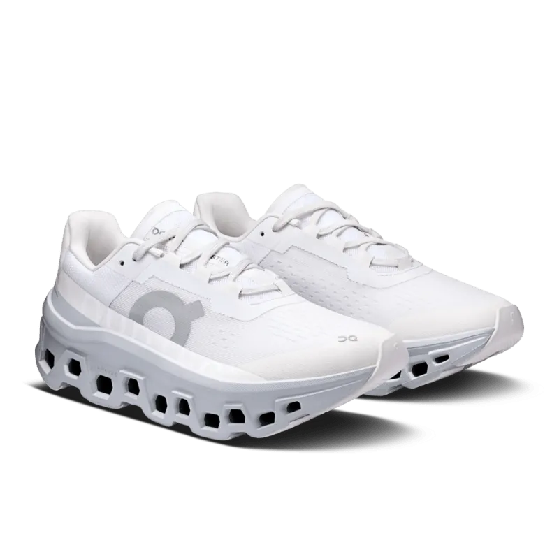 On Women's Cloudmonster - White/Glacier