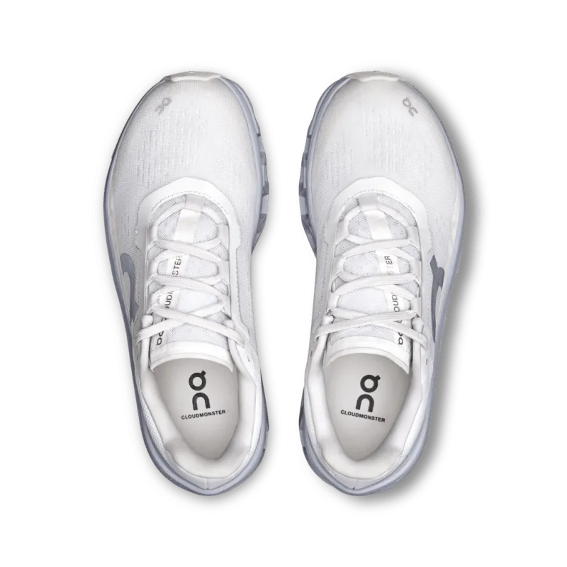 On Women's Cloudmonster - White/Glacier