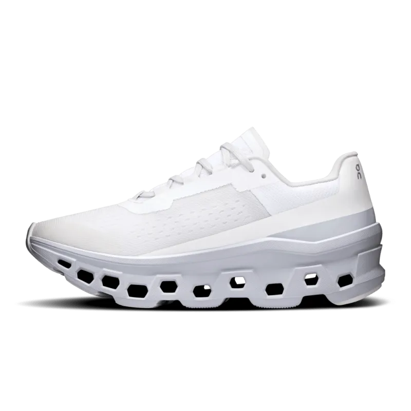 On Women's Cloudmonster - White/Glacier