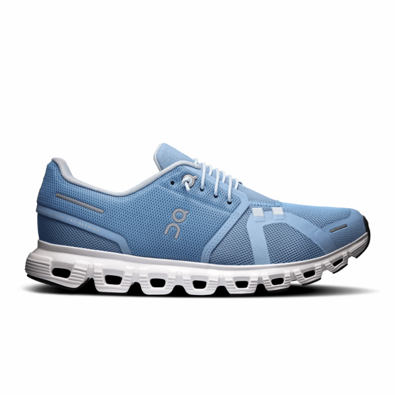 On Women's Cloud 6 - Chambray/White
